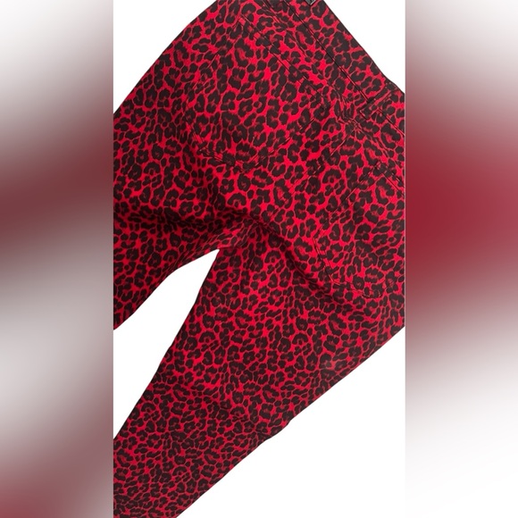 Micheal Kors Cheetah Print Skinny Jeans-Red - Picture 7 of 12